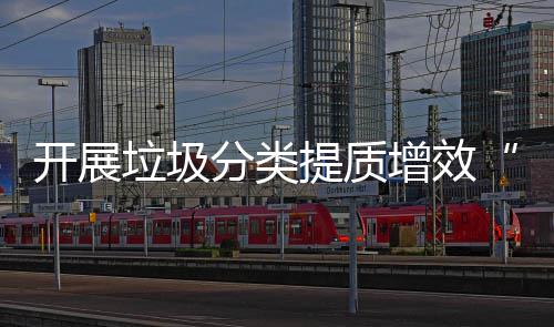 开展动项行增效提质分类垃圾三